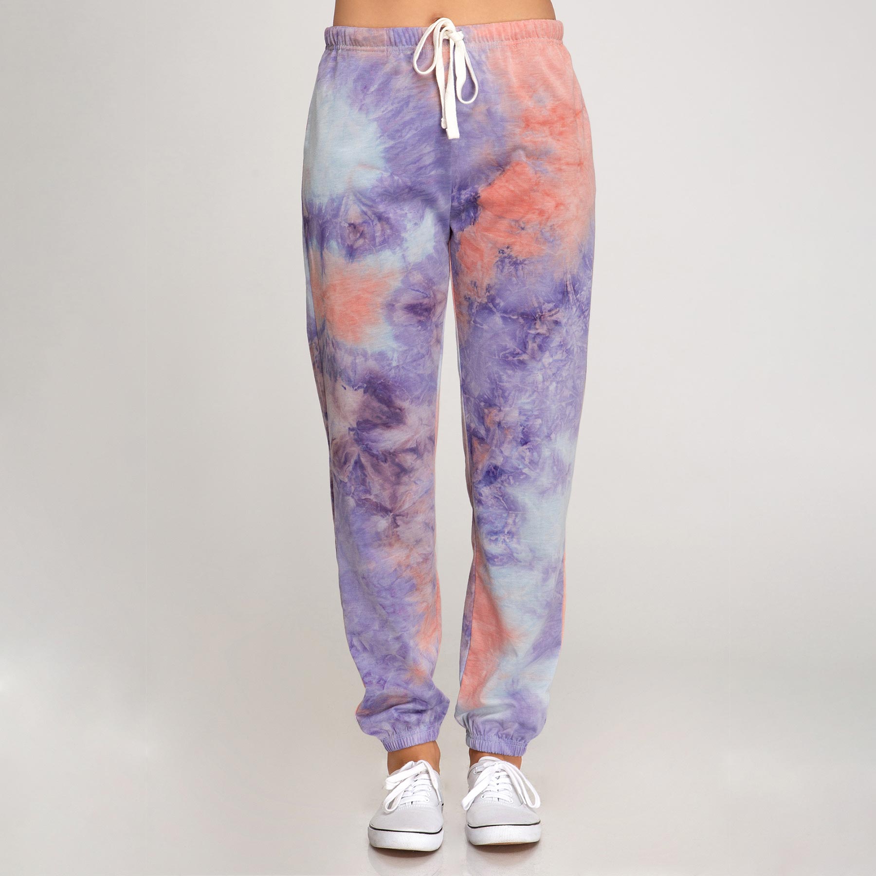 She + Sky Pastel Tie-Dyed Joggers