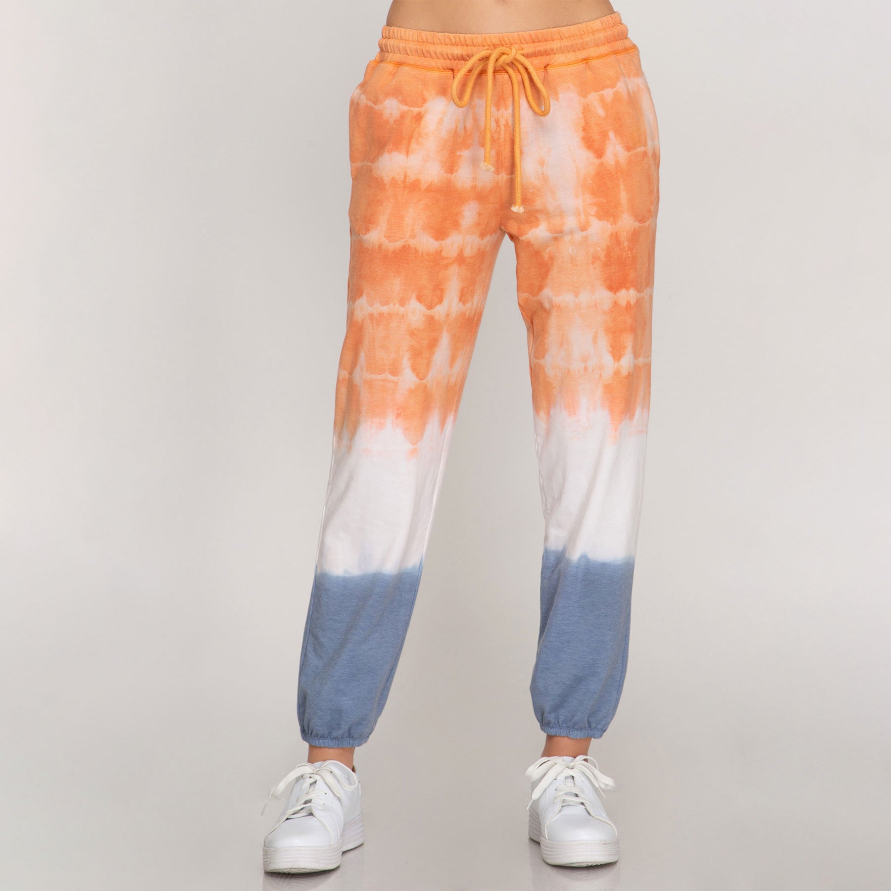 She + Sky Cool Tone Tie Dyed Joggers