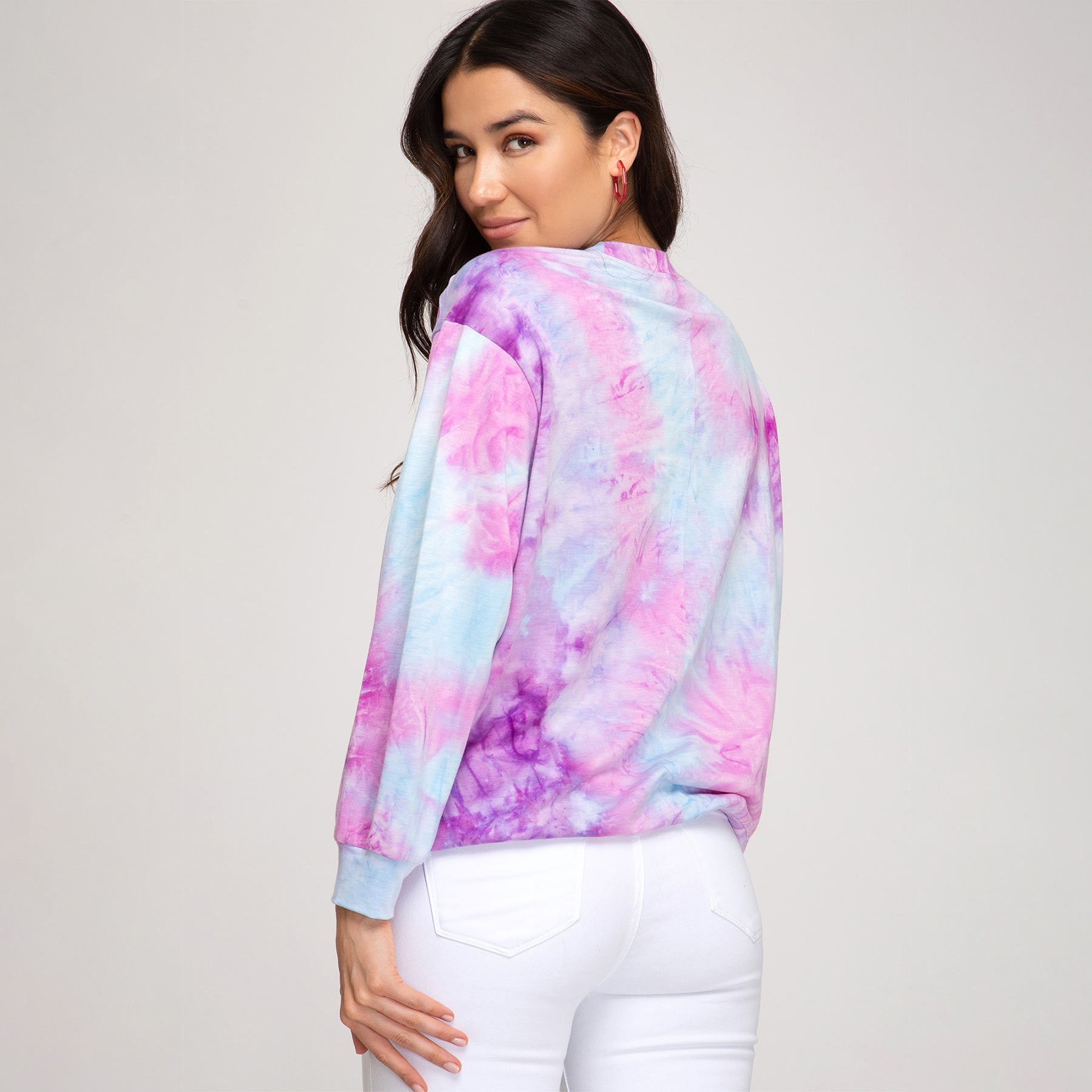 Tie dye 2024 jumper pink